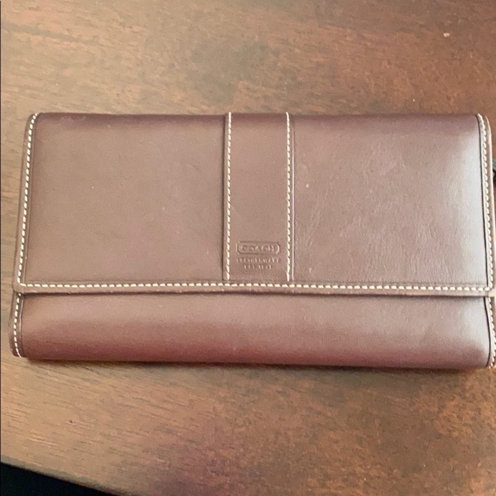 Coach Checkbook Wallet. Great used condition